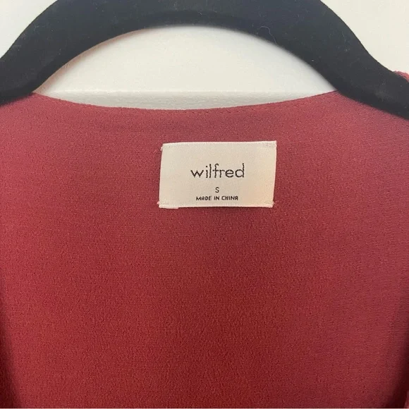 Wilfred Burnt Orange Long sleeve Dress with Buttons - Picture 3 of 5